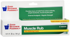 GNP MUSCLE RUB GRSLSS CRM 3 OZ