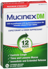 MUCINEX DM MAX STRENGTH TABLET 14CT