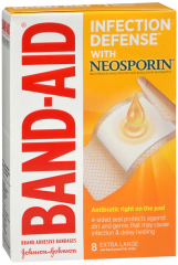 BAND AID ANTIBIOTIC XLARGE 8CT