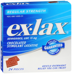 EX-LAX CHOCOLATE 24CT