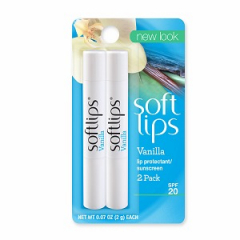 SOFTLIPS STICK SPF20 VAN 2PK 12X0.14OZ