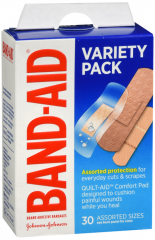 BAND AID VARIETY PACK ASST 30CT