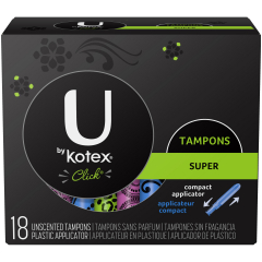 U BY KOTEX CLICK TAMPON SUPER 18CT