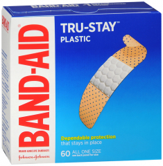 BAND AID COMFORT-FLEX PLASTIC 1SZ 60CT