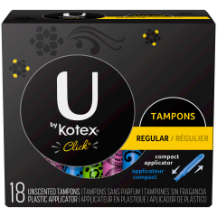 U BY KOTEX CLICK TAMPON REGULAR 18CT