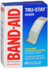 BAND AID COMFORT-FLEX SHEER ONE SZ 40CT