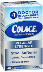 COLACE 100MG CAPSULE 30CT