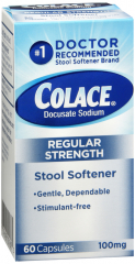 COLACE 100MG CAPSULE 60CT