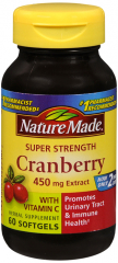 CRANBERRY W/C 450MG GCP 60CT NAT MADE