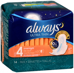 ALWAYS ULTRA WING OVRNIT UNSCNTD 12X14CT