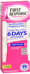FIRST RESPONSE PREG TEST TEST/CONFRM 2CT
