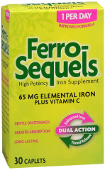 FERRO SEQUELS HI POTENCY IRON TAB 30CT