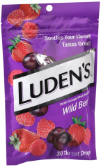 LUDENS BAG BERRY 30CT