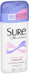 SURE A/P INV SOLID POWDER FRESH 2.6OZ