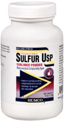 SULFUR SUBLIMED POWDER 4OZ HUMCO
