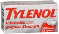 TYLENOL REGULAR STR TABLET 100CT