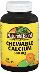 CALCIUM CHEW 500MG TAB 100CT NAT BLEND