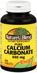 CALCIUM CARB 600MG TAB 100CT NAT BLEND