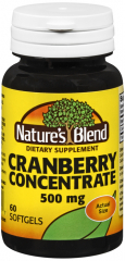 CRANBERRY CONC 500MG SGC 60CT NAT BLEND