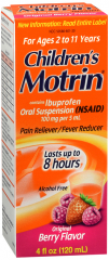 MOTRIN CHILD SUSPENSION BERRY 4OZ