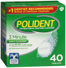 POLIDENT ORIGINAL TABLET 40CT