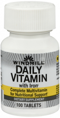 MULTIVIT W/IRON TABLET 100CT WINDML