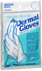 GLOVE COTTON DERMAL MEDIUM GEORGE
