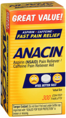 ANACIN TABLET 300CT