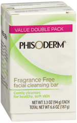 PHISODERM BAR 2 PAK UNSCENTED 2X3.3OZ