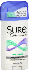 SURE A/P SOLID UNSCENTED 2.7OZ