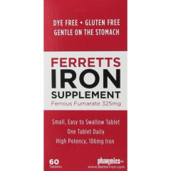 FERRETTS FERROUS FUMARATE 325MG TAB 60CT