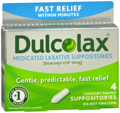DULCOLAX 10MG SUPPOSITORY 4CT