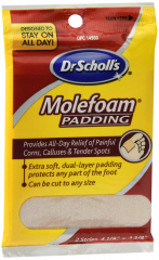 SCHOLLS MOLEFOAM CUSHION 4 1/8X3 3/8 2CT