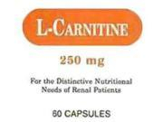L-CARNITINE 250MG CAPSULE 60CT RUGBY