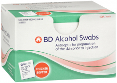 BD ALCOHOL SWAB 100CT