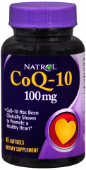 COQ10 100MG CAPSULE 45CT NATROL