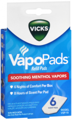 VAPORIZER WATERLESS PAD 6CT VICKS