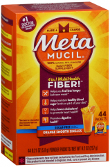 METAMUCIL SMTH ORANGE S/F PKT 44CT 5.8G