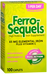 FERRO SEQUELS HI POTENCY IRON TAB 100CT