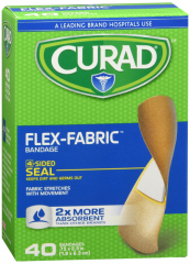 CURAD BANDAGE FLEX-FABRIC 1SZ 40CT