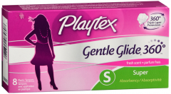 PLAYTEX TAMPON GENTL GLIDE SPR SCT 8CT