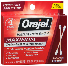 ORAJEL MAX TOOTH ACHE SWAB 0.4OZ