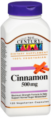 CINNAMON CAPLET 120CT 21ST CENTURY