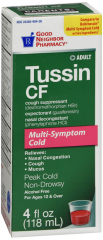 GNP TUSSIN CF LIQ 4 OZ