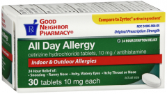 GNP ALLERGY 24HR CETIR TAB 30CT