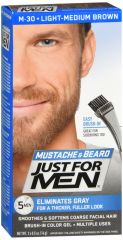JUST FOR MEN MUSTACHE GEL LT MED BROWN