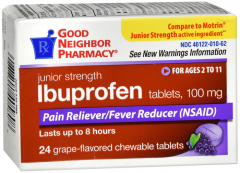 GNP IBUPROFEN JUNR GRAPE CHW 24
