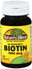BIOTIN 1000MCG TABLET 100CT NAT BLEND
