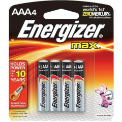 ENERGIZER MAX ALK AAA E92BP4 4PK