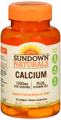 CALCIUM+D 1200MG SOFTGEL 60CT SUNDWN